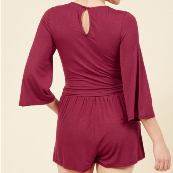 Plentiful Energy Romper in Crimson - Picture 3 of 3